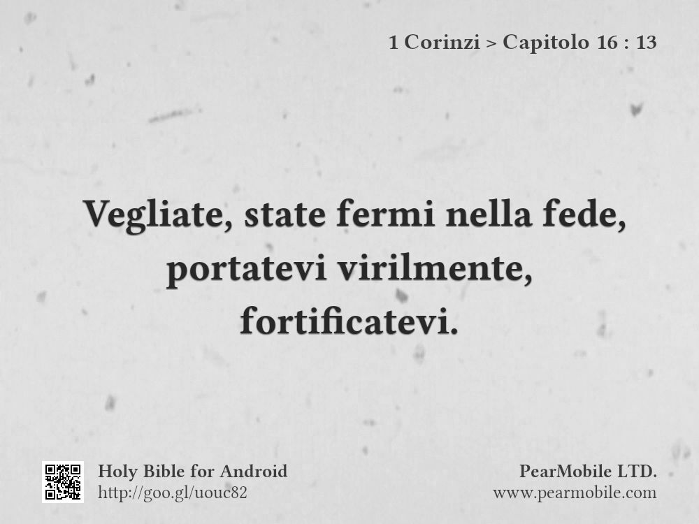 1 Corinzi, Capitolo 16:13